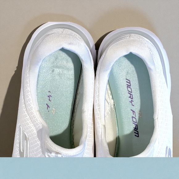 Womens Skechers Trainers Casual Shoes Summits – White – Slip On Foam Size 9 - Picture 6 of 15